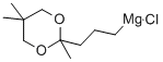 3-(2,5,5-TRIMETHYL-1,3-DIOXAN-2-YL)PROPYLMAGNESIUM CHLORIDE Structure