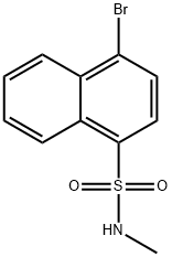 1-Naphthalenesulfonamide, 4-bromo-N-methyl- Structure