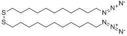 Bis(11-azidoundecyl)  disulfide Structure