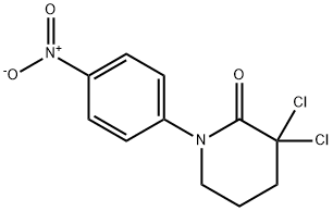 3,3-Dichloro-1-(4-nitrophenyl)piperidin-2-one Structure