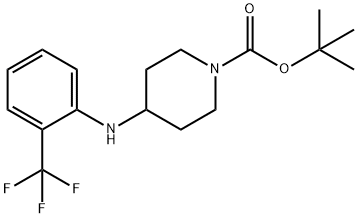1-BOC-4-[(2-트리플루오로메틸페닐)아미노]-피페리딘 구조식 이미지