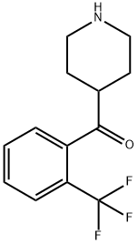 피페리딘-4-일-(2-트라이플루오로메틸렌-페닐)-메타논하이드로클로라이드 구조식 이미지