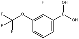 BORONIC ACID, [2-FLUORO-3-(TRIFLUOROMETHOXY)PHENYL]- 구조식 이미지