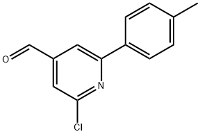 2-클로로-6-P-톨리피딘-4-카바데하이드 구조식 이미지