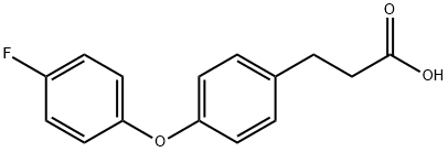 3-(4-(4-FLUOROPHENOXY)PHENYL)PROPANOIC ACID Structure