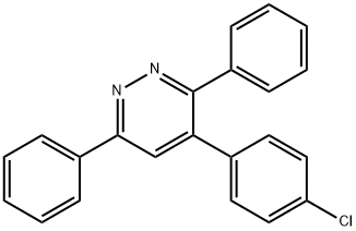 PYRIDAZINE, 4-(4-CHLOROPHENYL)-3,6-DIPHENYL- Structure