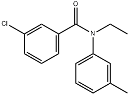 3-Chloro-N-ethyl-N-(M-tolyl)benzaMide, 97% 구조식 이미지
