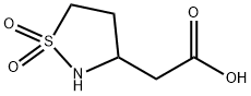 2-(1,1-Dioxo-1,2-thiazolidin-3-yl)acetic acid 구조식 이미지