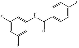 N-(3,5-Difluorophenyl)-4-fluorobenzaMide, 97% 구조식 이미지