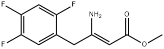 (Z)-메틸3-아미노-4-(2,4,5-트리플루오로페닐)부트-2-에노에이트 구조식 이미지