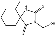 3-(Hydroxymethyl)-6-methyl-1,3-diazaspiro[4.5]decane-2,4-dione 구조식 이미지