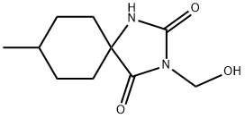 3-(Hydroxymethyl)-8-methyl-1,3-diazaspiro[4.5]decane-2,4-dione 구조식 이미지