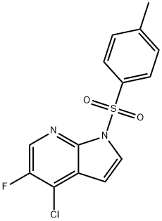 1H-Pyrrolo[2,3-b]pyridine, 4-chloro-5-fluoro-1-[(4-methylphenyl)sulfonyl]- Structure