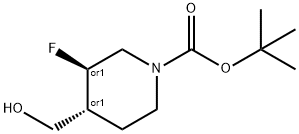 (3S,4S)-rel-1-Boc-3-fluoro-4-(hydroxyMethyl)piperidine 구조식 이미지