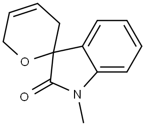 3',6'-DIHYDRO-1-METHYL-SPIRO[3H-INDOLE-3,2'-[2H]PYRAN]-2(1H)-ONE Structure