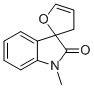 1'-METHYL-SPIRO[FURAN-2(3H),3'-[3H]INDOL]-2'(1'H)-ONE 구조식 이미지