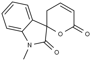 1-METHYL-SPIRO[3H-INDOLE-3,2'-[2H]PYRAN]-2,6'(1H,3'H)-DIONE Structure