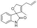 3-METHYL-4-(2-PROPENYL)-SPIRO[FURAN-2(5H),3'-[3H]INDOL]-2'(1'H)-ONE Structure