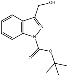 1H-Indazole-1-carboxylic acid, 3-(hydroxyMethyl)-, 1,1-diMethylethyl ester Structure