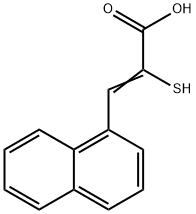2-메르캅토-3-(1-나프탈레닐)프로펜산 구조식 이미지
