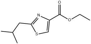4-티아졸카르복실산,2-(2-메틸프로필)-,에틸에스테르(9CI) 구조식 이미지
