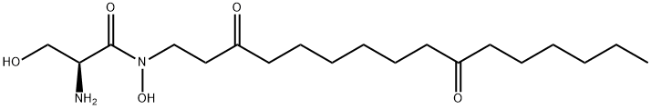 (2S)-2-Amino-N-(3,10-dioxohexadecyl)-N,3-dihydroxypropanamide Structure