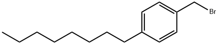 p-(n-옥틸)벤질브로마이드 구조식 이미지