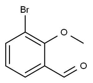 3-BROMO-2-METHOXYBENZALDEHYDE Structure