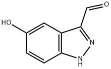 5-HYDROXY-1H-INDAZOLE-3-CARBOXALDEHYDE Structure