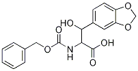 1,3-Benzodioxole-5-propanoicacid,b-hydroxy-a-[[(phenylmethoxy)carbonyl 구조식 이미지