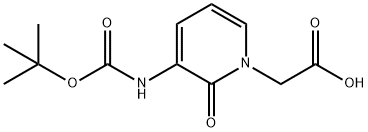 BOC-3-AMINO-1-CARBOXYMETHYL-PYRIDIN-2-ONE 구조식 이미지