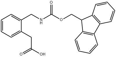 FMOC-2-AMINOMETHYL-PHENYLACETIC ACID Structure