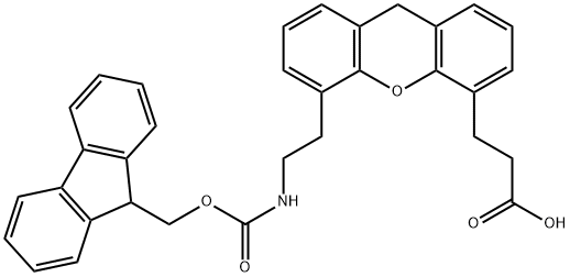 4-(FMOC-2-AMINOETHYL)-6-DIBENZOFURANPROPIONIC ACID Structure