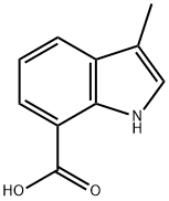 1H-Indole-7-carboxylic acid, 3-Methyl- Structure