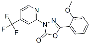 1,3,4-OXADIAZOL-2(3H)-ONE, 5-(2-METHOXYPHENYL)-3-[4-(TRIFLUOROMETHYL)-2-PYRIDINYL]- Structure