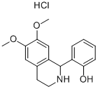 1-(2-하이드록시페닐)-6,7-다이메톡시-1,2,3,4-테트라하이드로이소퀴놀린염화물 구조식 이미지