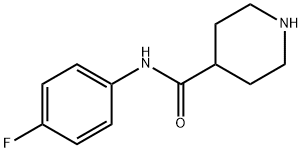 PIPERIDINE-4-CARBOXYLIC ACID (4-FLUORO-PHENYL)-AMIDE 구조식 이미지