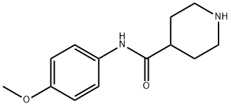PIPERIDINE-4-CARBOXYLIC ACID (4-METHOXY-PHENYL)-AMIDE Structure