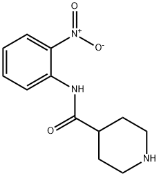 PIPERIDINE-4-CARBOXYLIC ACID (2-NITRO-PHENYL)-AMIDE Structure