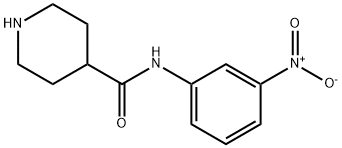 PIPERIDINE-4-CARBOXYLIC ACID (3-NITRO-PHENYL)-AMIDE Structure