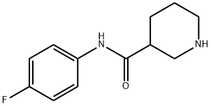 PIPERIDINE-3-CARBOXYLIC ACID (4-FLUORO-PHENYL)-AMIDE Structure