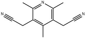 2,4,6-Trimethypyridine-3,5-diacetonitrile 구조식 이미지