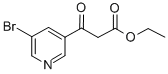 5-Bromopyridine-3-beta-oxo-propanoic acid ethyl ester 구조식 이미지