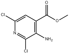 3-Amino-2,6-dichloropyridine-4-carboxylic acid methyl ester Structure