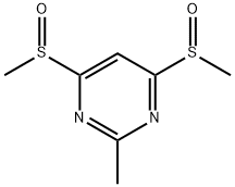 2-methyl-4,6-bismethylsulfinylpyrimidine Structure