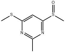 2-methyl-4-methylsulfinyl-6-methylthiopyrimidine Structure