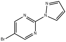 5-BROMO-2-PYRAZOL-1-YL-PYRIMIDINE 구조식 이미지