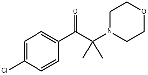 1-(4-Chlorophenyl)-2-Methyl-2-Morpholinopropan-1-one 구조식 이미지