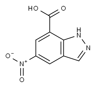 5-NITRO-1H-INDAZOLE-7-CARBOXYLIC ACID Structure