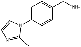 4-(2-Methyl-1H-imidazol-1-yl)benzylamine 구조식 이미지